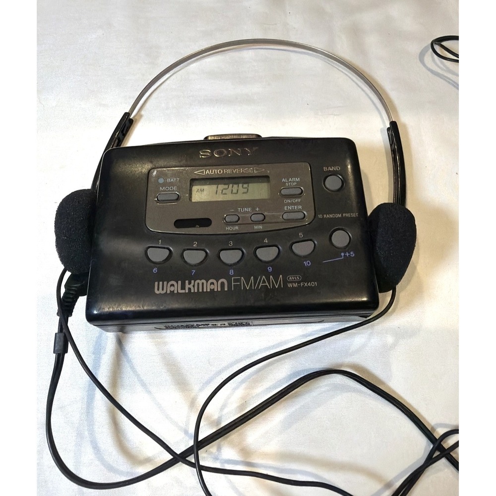 Sony Walkman WM-FX401 AM/FM Cassette Player Parts Repair Radio Works